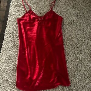 Red sexy lingerie nightgown